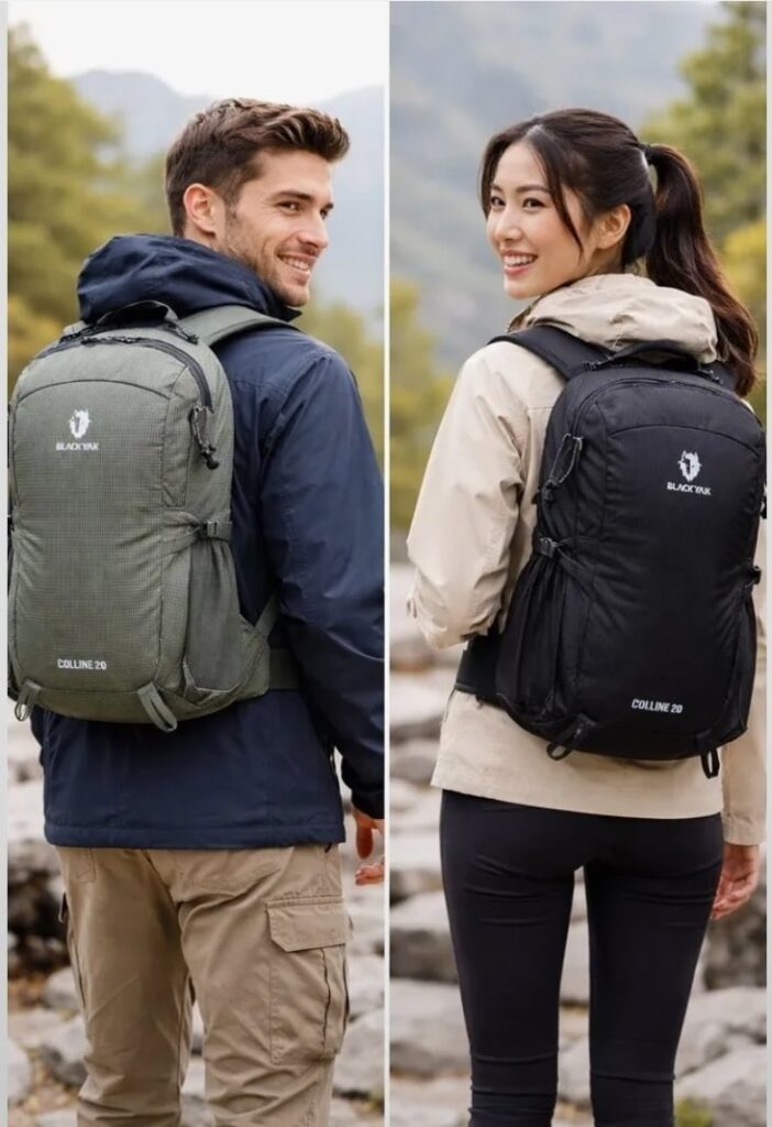 Balo đi bộ đường dài cỡ nhỏ Black Yak 20L Colin