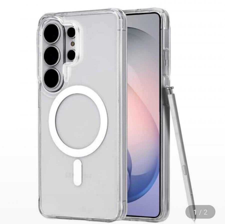2 ốp lưng trong suốt Galaxy iPhone MagSafe