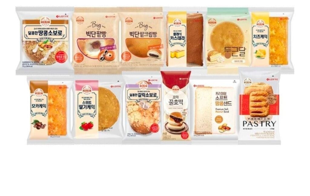 12 loại bánh mì hươu cao cổ, 10 túi, 3+3+4 gắp