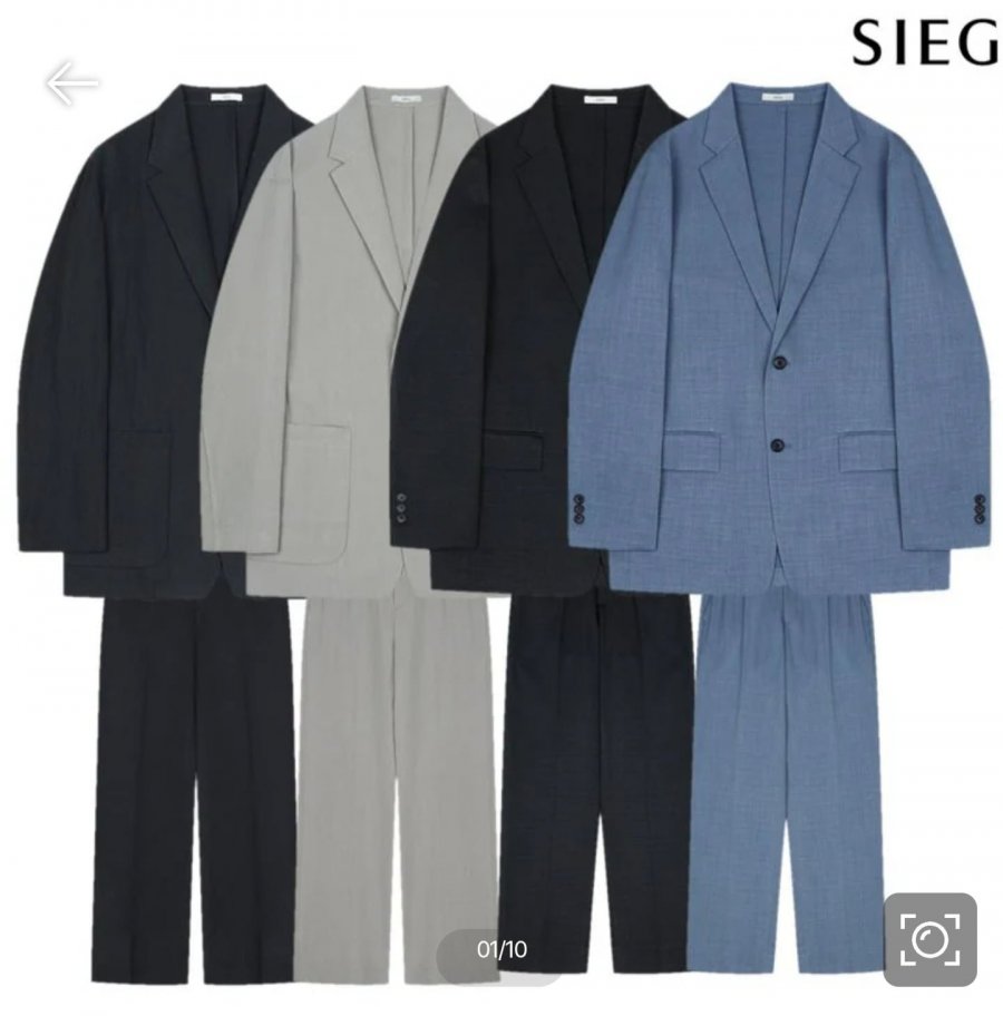 Bộ đồ nam mùa hè Sieke 26SS Overfit