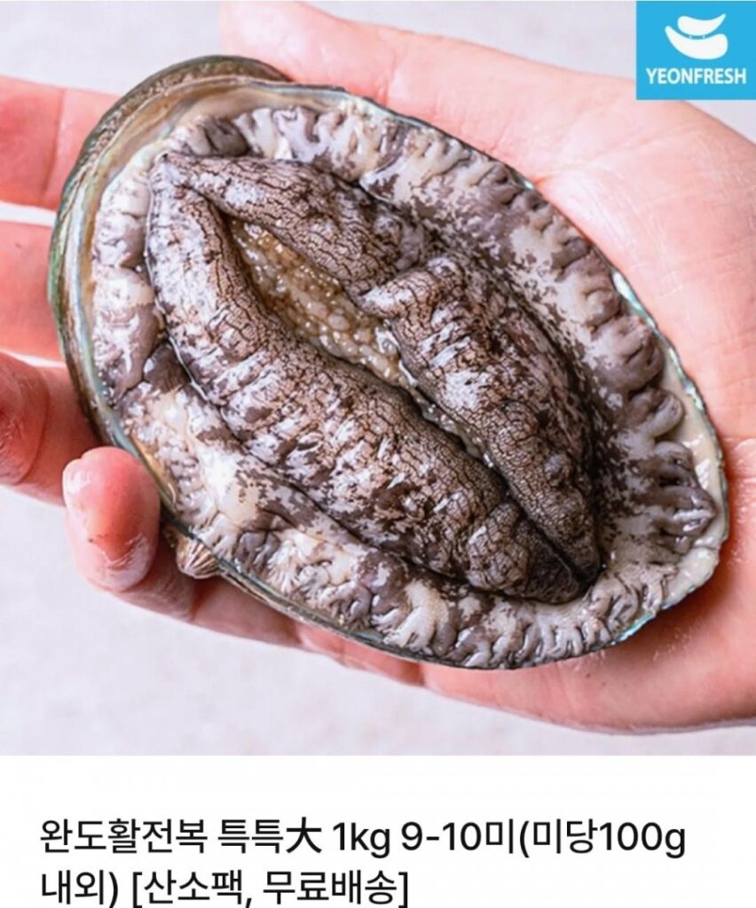 Bào ngư sống Wando 1kg 9-10 miếng