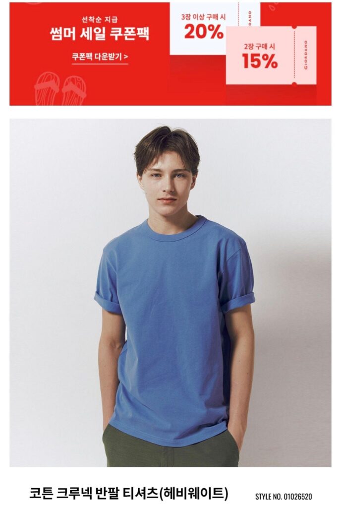 Áo thun tay ngắn Giordano 14 số