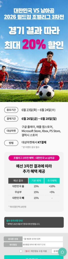 Tùy theo kết quả trận Hàn Quốc vs Nam Phi, dự kiến ​​mức chiết khấu thanh toán KT sẽ là 15-25%.
