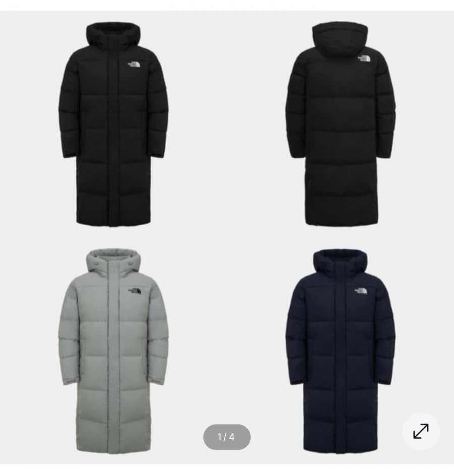 Áo khoác đệm dài lai North Face Heatlock