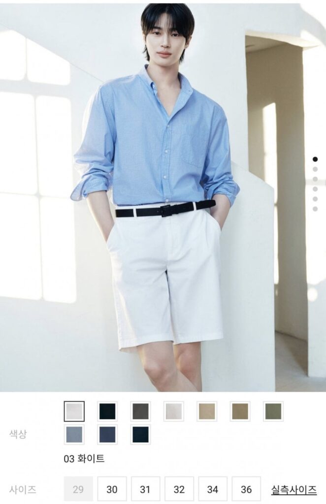 Quần short Giordano cotton bermuda