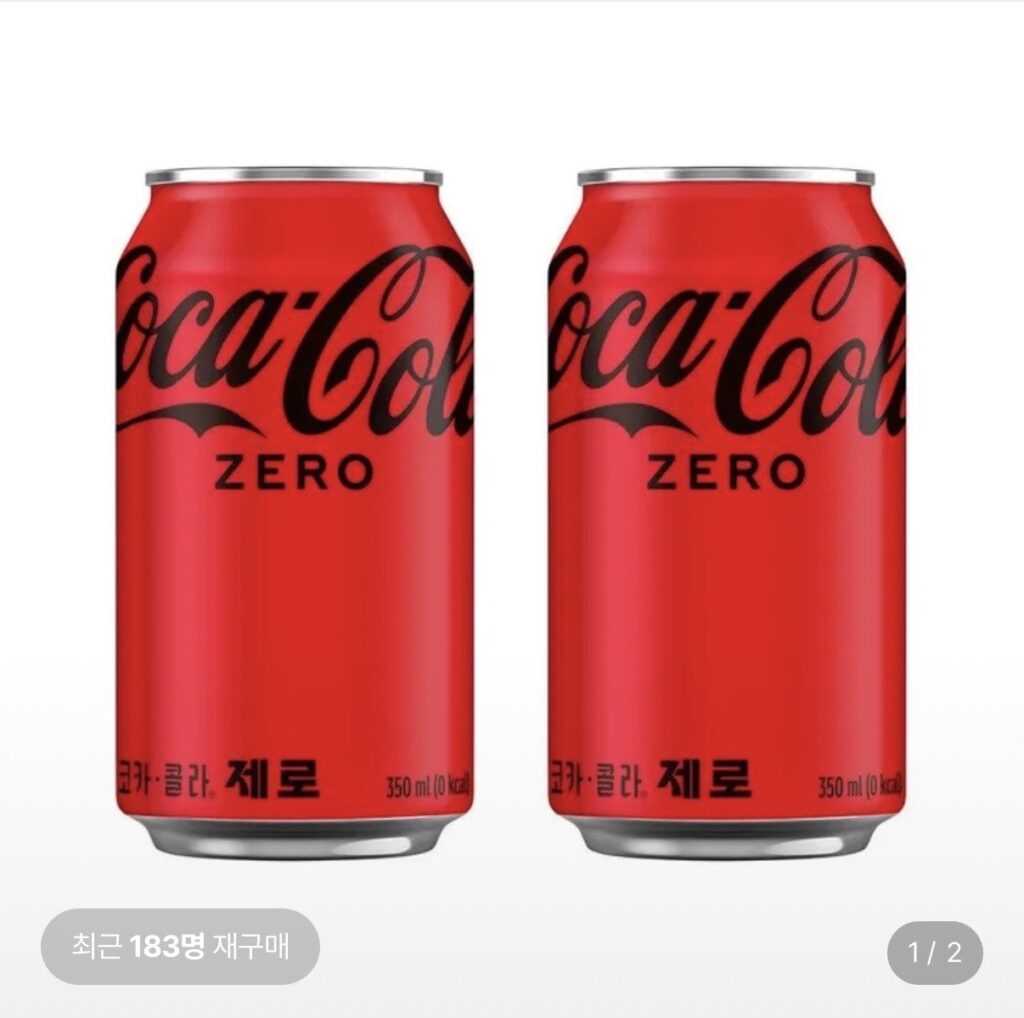 24 Coca-Cola Zero lon 350ml