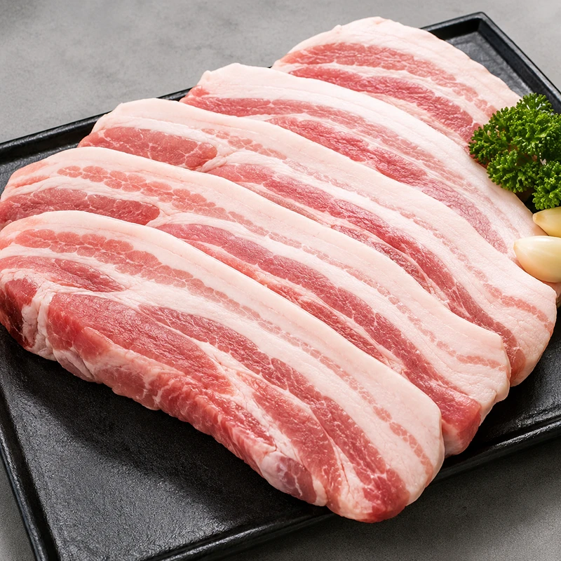 Quà tặng Thịt ba chỉ cao cấp Hanu, 1kg, 1 gói
