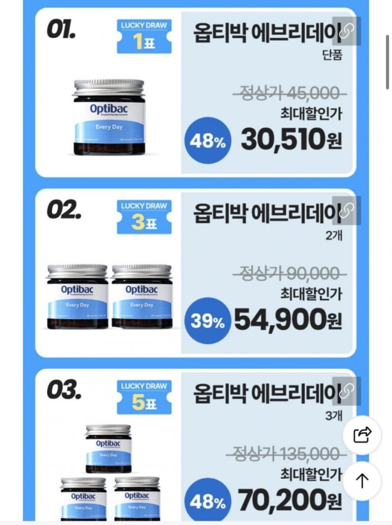 Optivac Liều dùng hàng ngày trong 30 ngày
