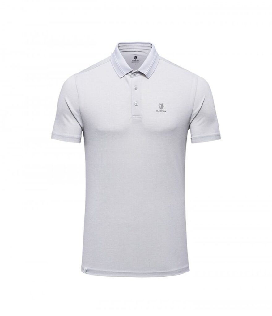 Áo thun cổ ngắn tay chức năng Yak đen M Bridi Polo