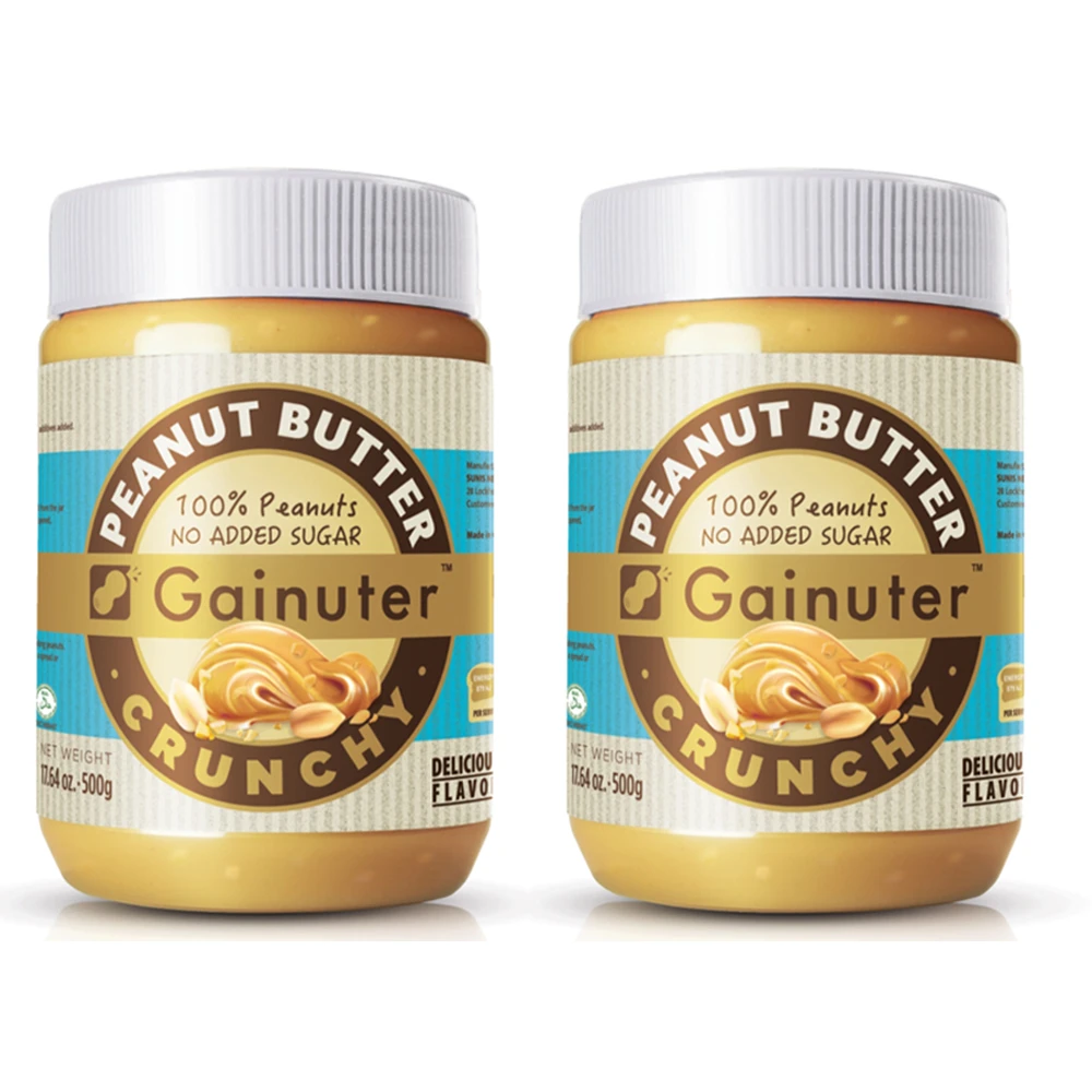 J. Nutter Crunch Bơ đậu phộng, 500g, 2 miếng
