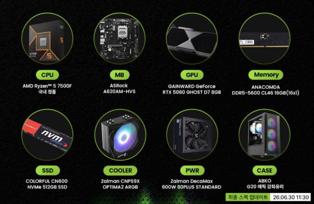 Thân máy hoàn chỉnh qua điện thoại (5060/5060ti/9070XT/5070ti/5080)
