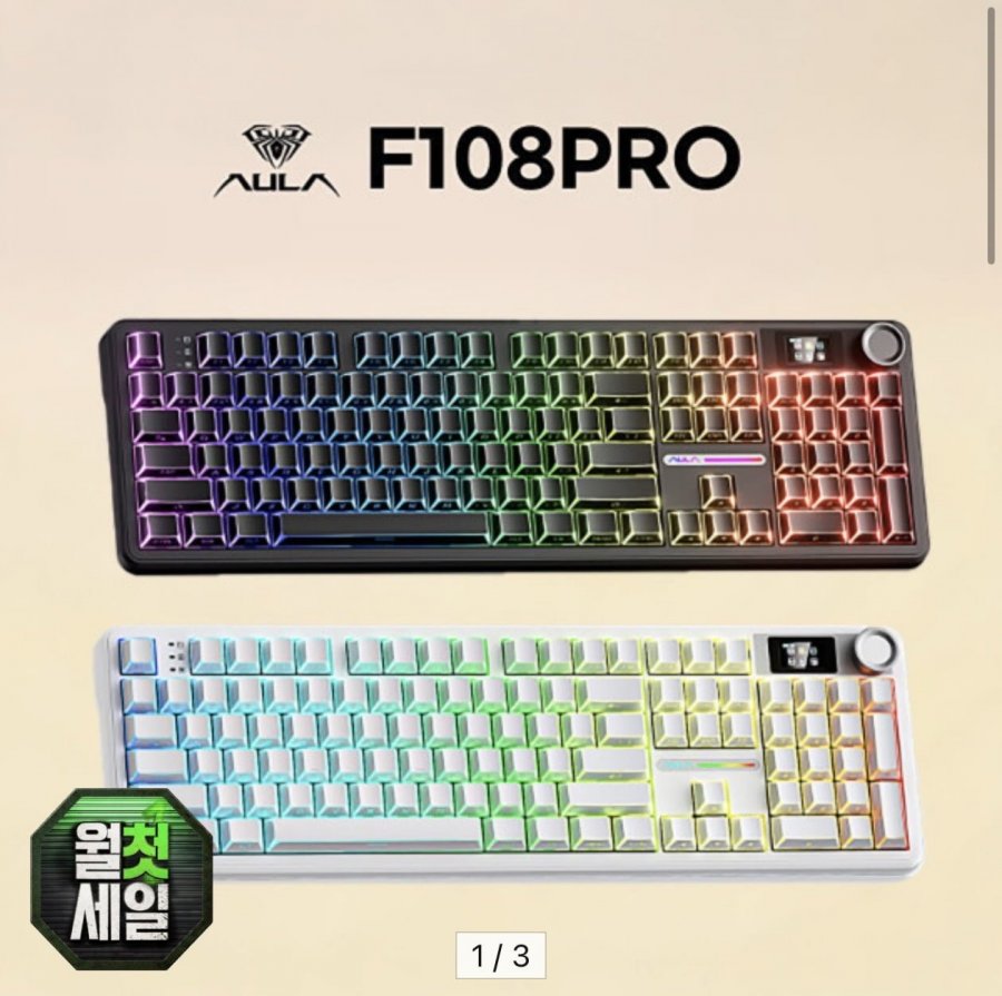 Bàn phím cơ không dây/có dây Aula Tarantula F108 pro Seiya trục 8000mAh