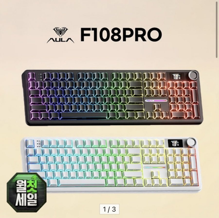 Bàn phím cơ không dây/có dây Aula Tarantula F108 pro Seiya trục 8000mAh