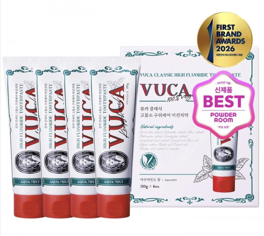 4 miếng kem đánh răng có hàm lượng fluoride cao Vuka