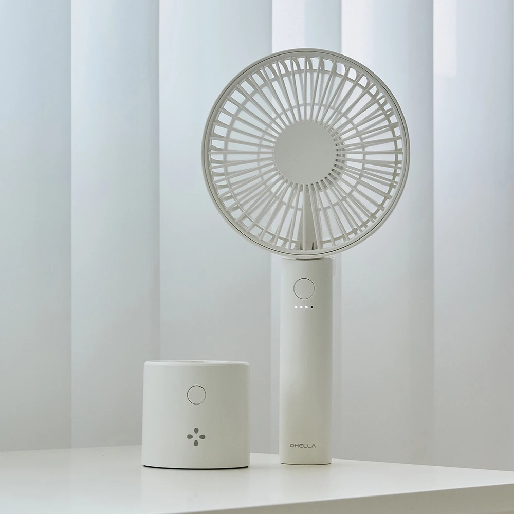 Quạt tiện dụng Oella Airil HF02 2in1 màu be 1 chiếc