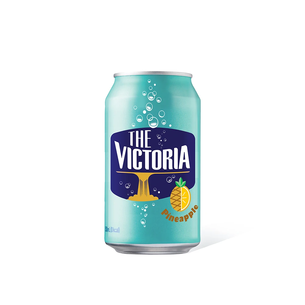 Woongjin Lon nước có gas vị dứa Victoria, 350ml, 24 chiếc.