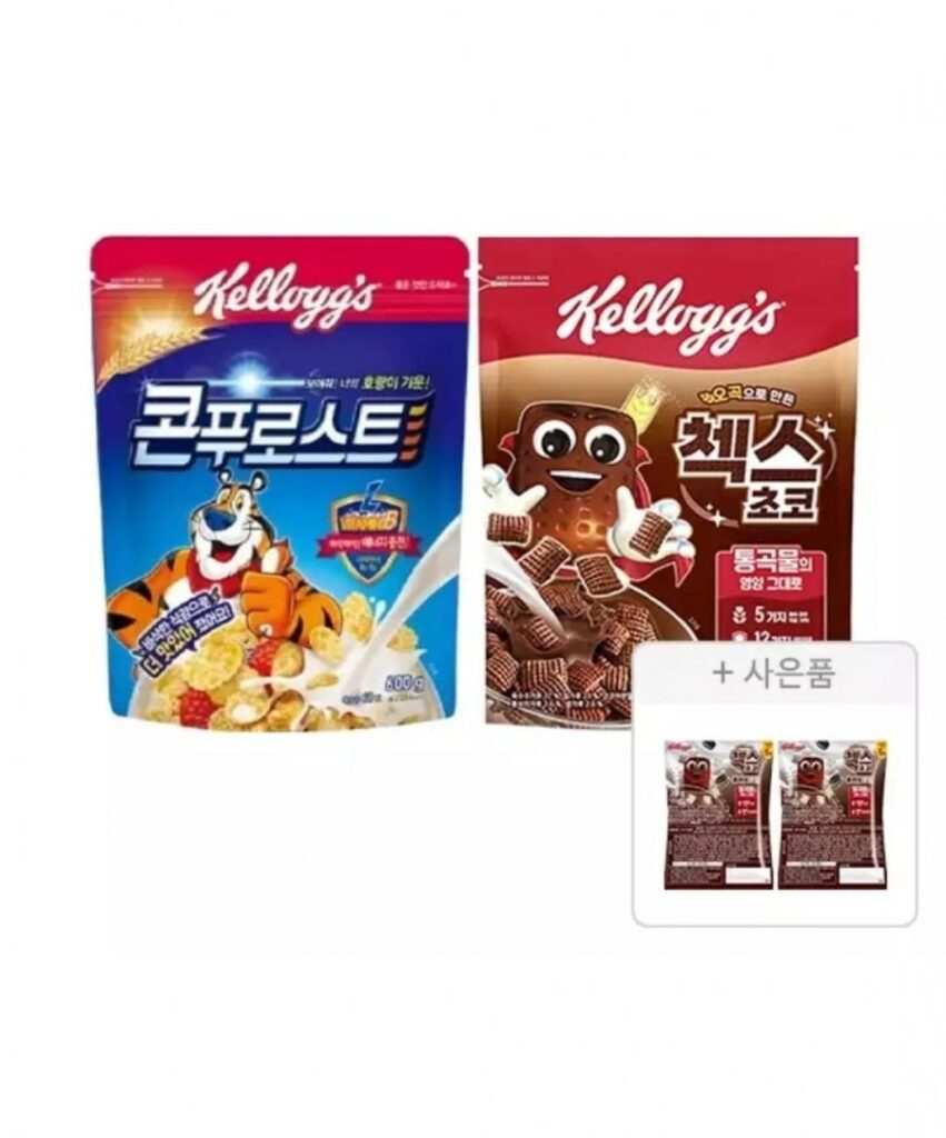 Bột ngô Kellogg’s 600g + Chex Choco 570g + Chex Choco Cookies & Cream Free