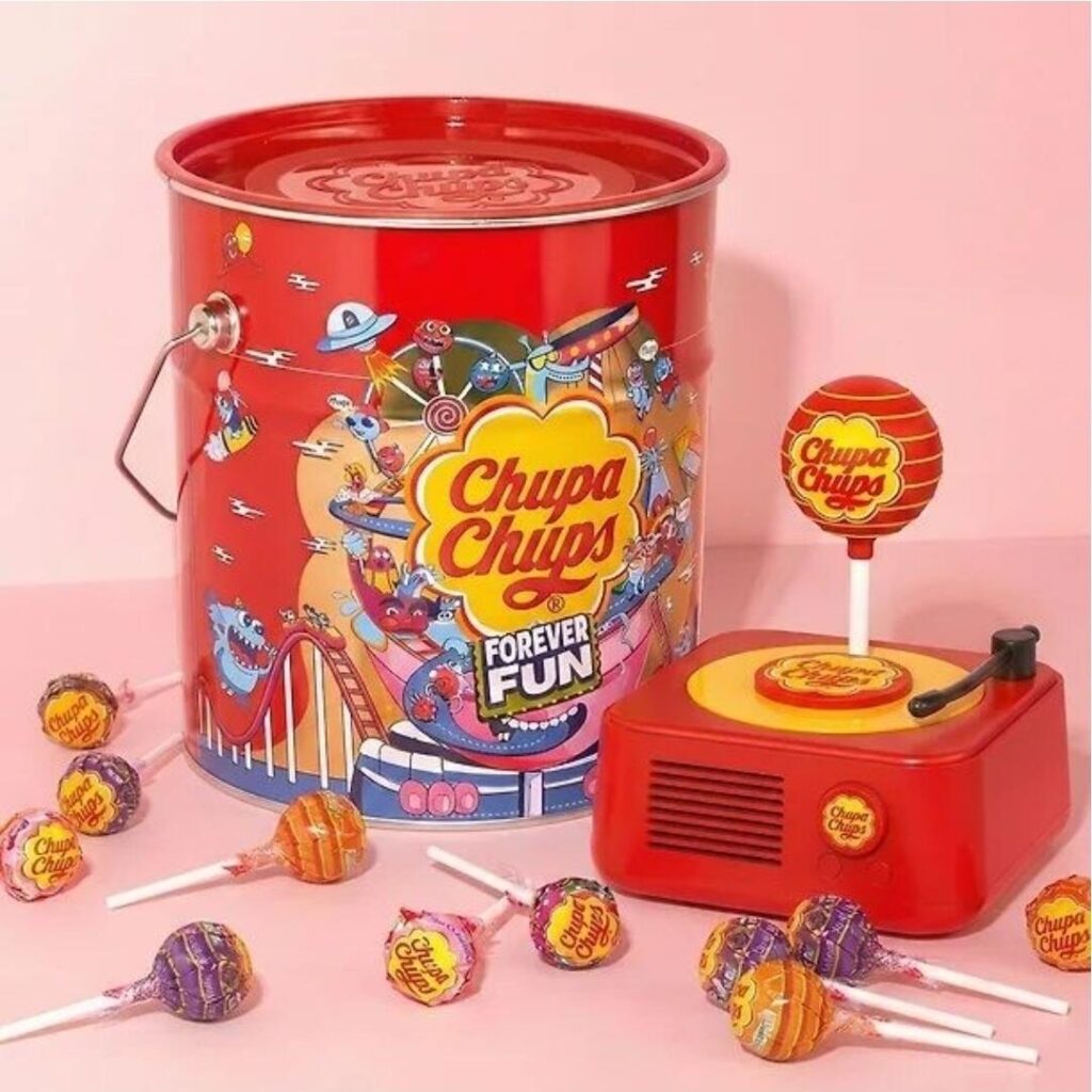 Chupa Chups Pop Art Tin 150 gói + loa Bluetooth phiên bản giới hạn