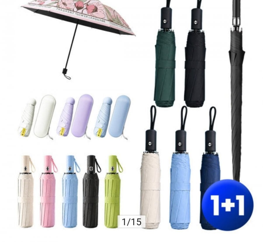 Ô gấp tự động Blackout 3 tầng 1+1