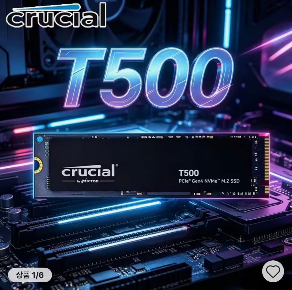 [Ali] SSD Crucial T500 2TB (Mua trực tiếp)