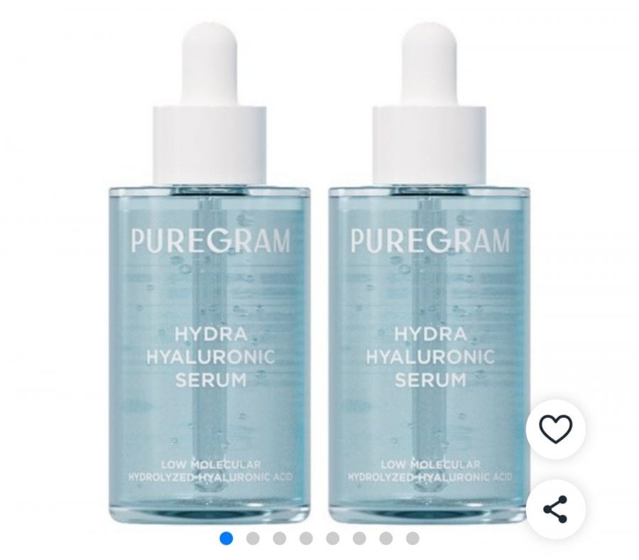Serum dưỡng ẩm Axit Hyaluronic phân tử thấp Puregram 50ml x 2