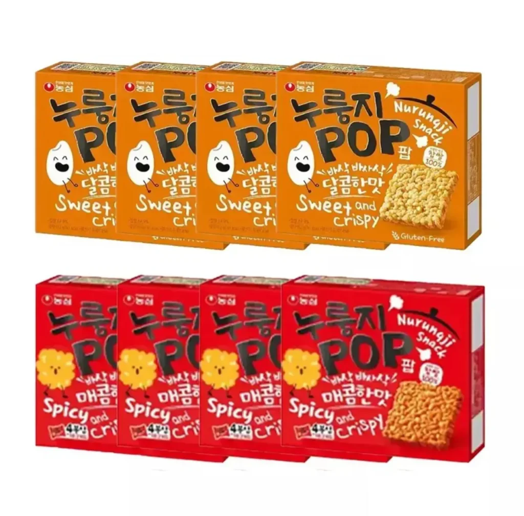 4 Nurungji Pops Original + 4 vị cay (Trà thành viên)
