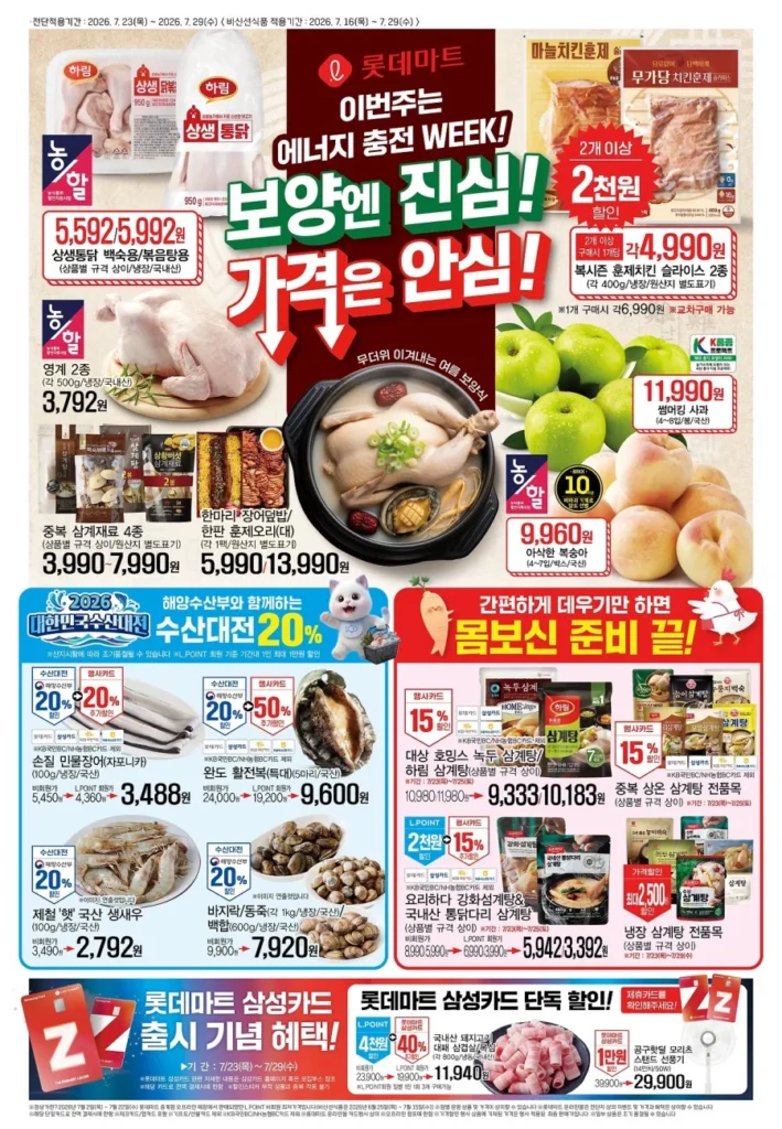 Sự kiện tờ rơi tuần này của Lotte Mart & E-Mart