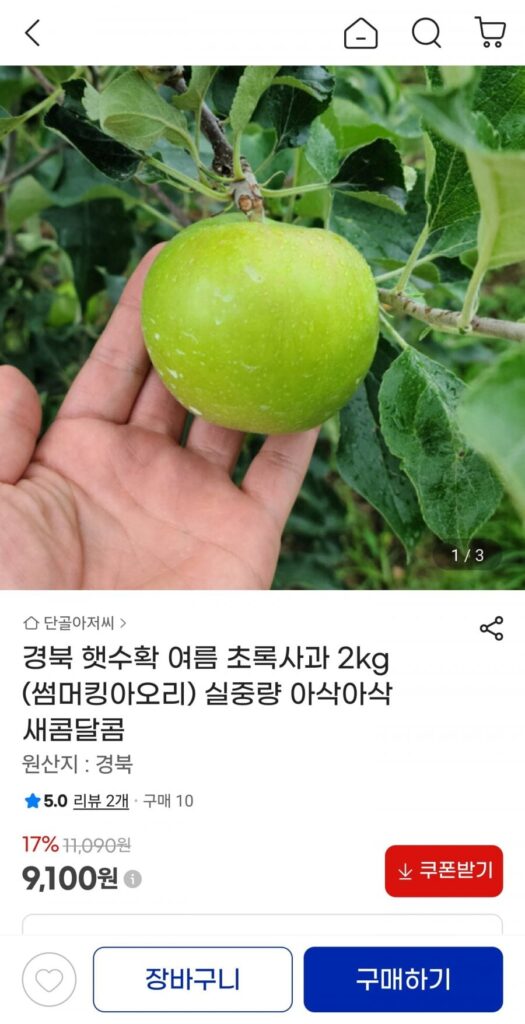 Kyungbuk New Harvest Summer King Aori 2kg