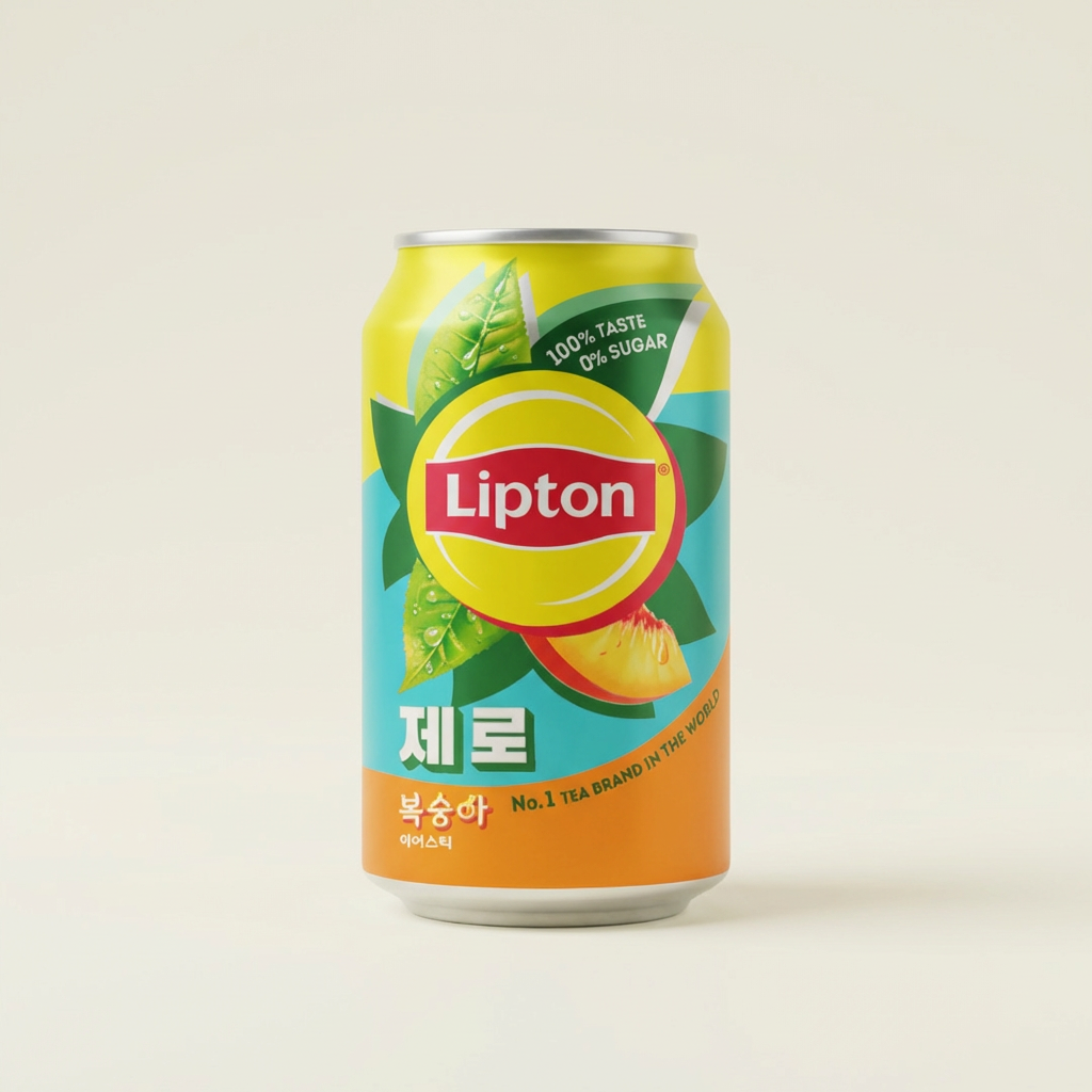 Trà đá đào Lipton Zero, 355ml, 24 miếng