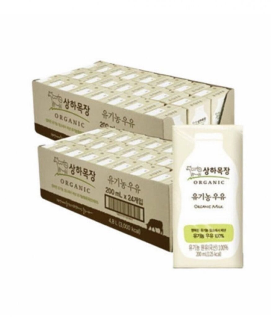 Sữa tiệt trùng hữu cơ Sangha Ranch 200ml 48 gói
