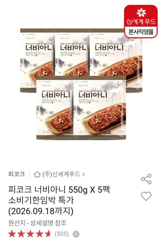 Peacock Neobiani 550g x 5 gói (đến 26.09.18)