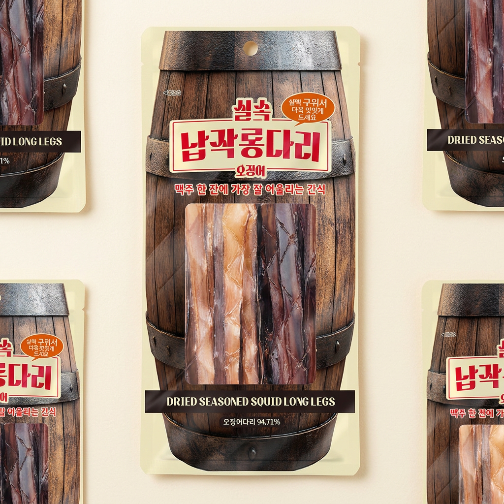 Mực ống chân dài dẹt, 18g, 10 con