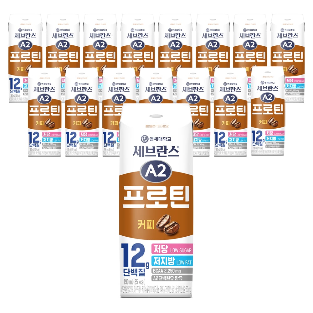 Yonsei Milk Severance A2 Protein, Vị Cà Phê, 190ml, 16 Miếng