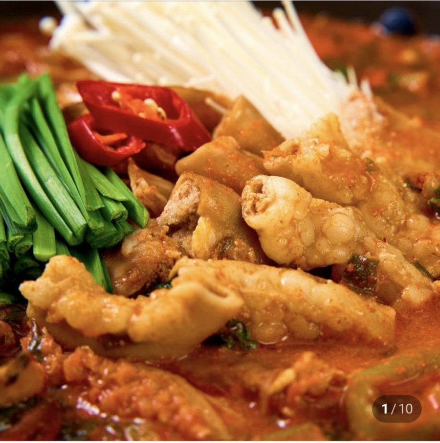 Lẩu lòng bò 1kg 2 gói + Lòng bò 160g