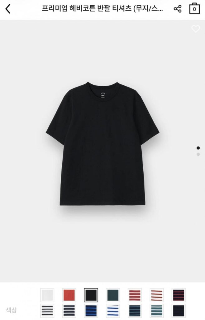 Áo thun ngắn tay cotton dày dặn