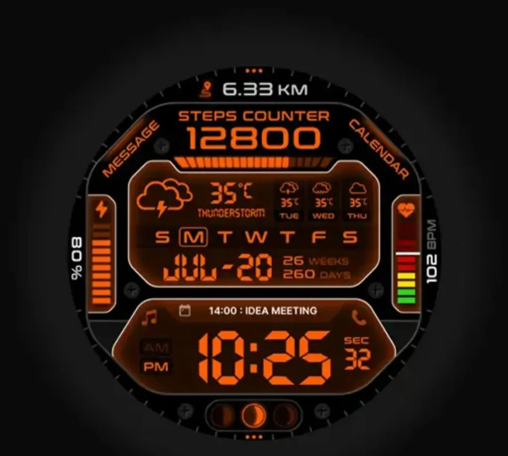 samwatch signature digital i watch face và 2 loại khác