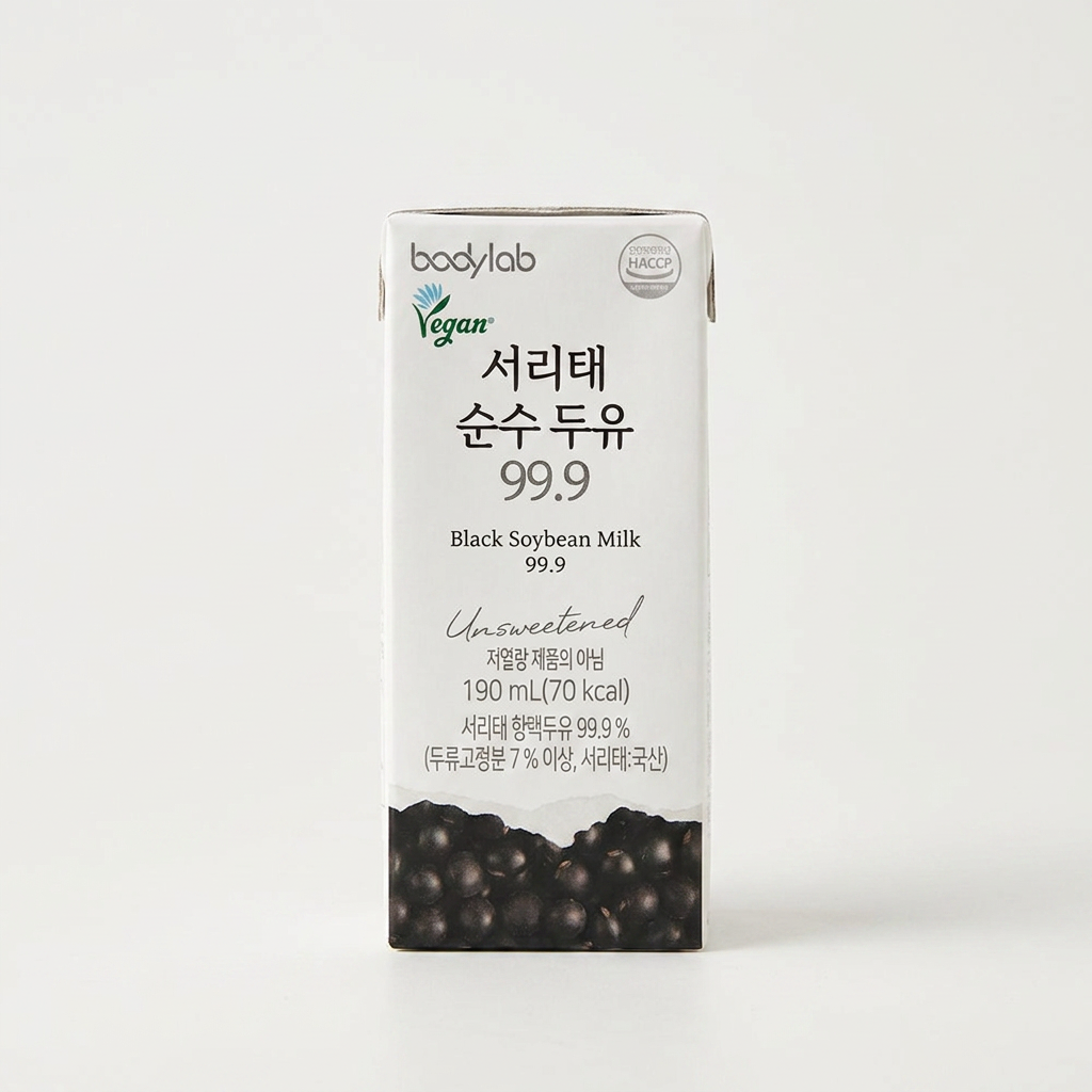 Sữa đậu nành nguyên chất Body Lab Seoritae 99,9, 190ml, 48 chiếc