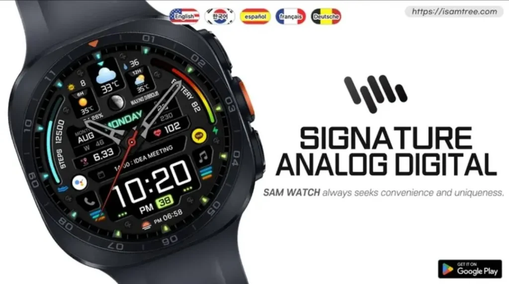 Mặt đồng hồ SamWatch Signature AD