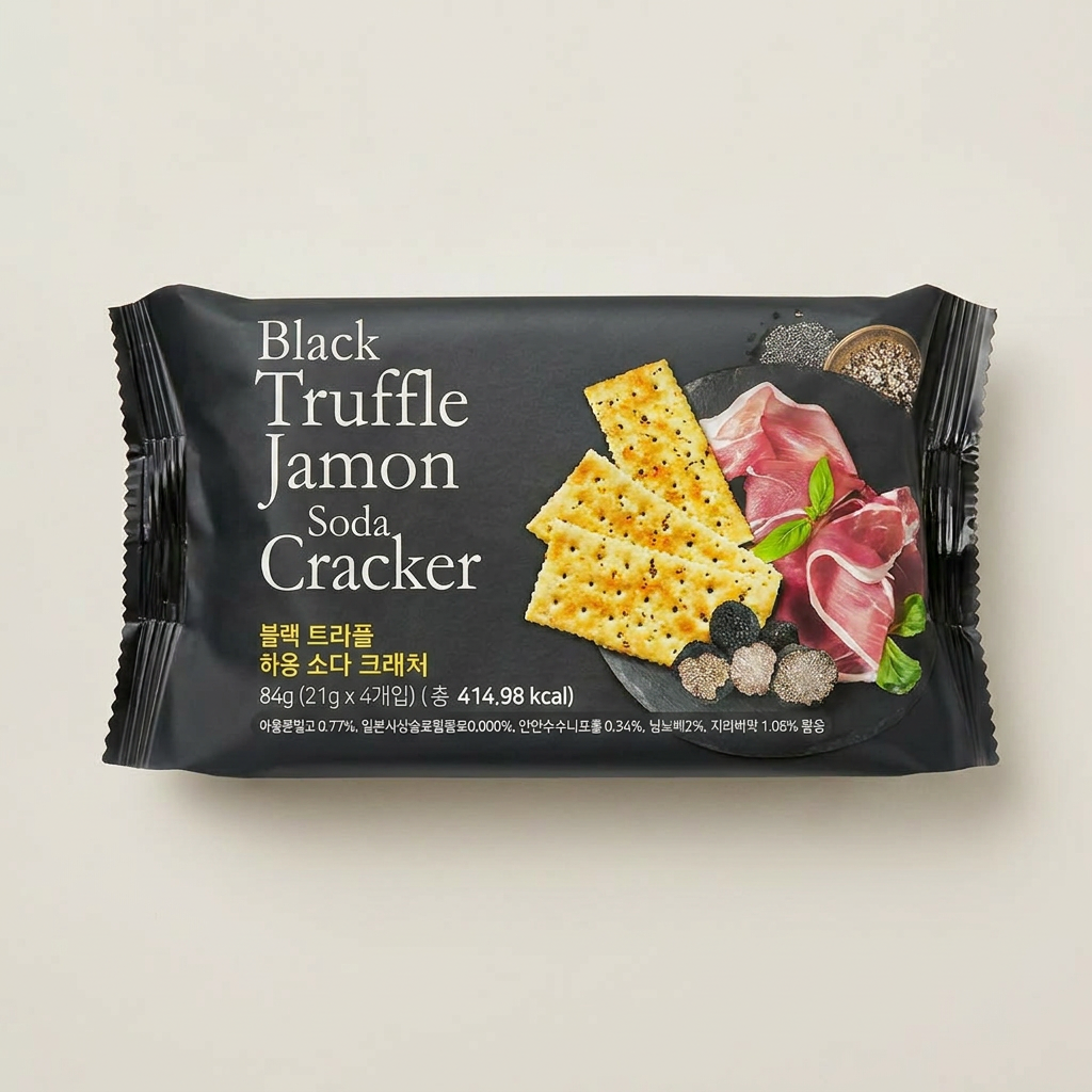 Bánh quy Jamon Soda Truffle đen, 21g, 4 miếng, 6 miếng