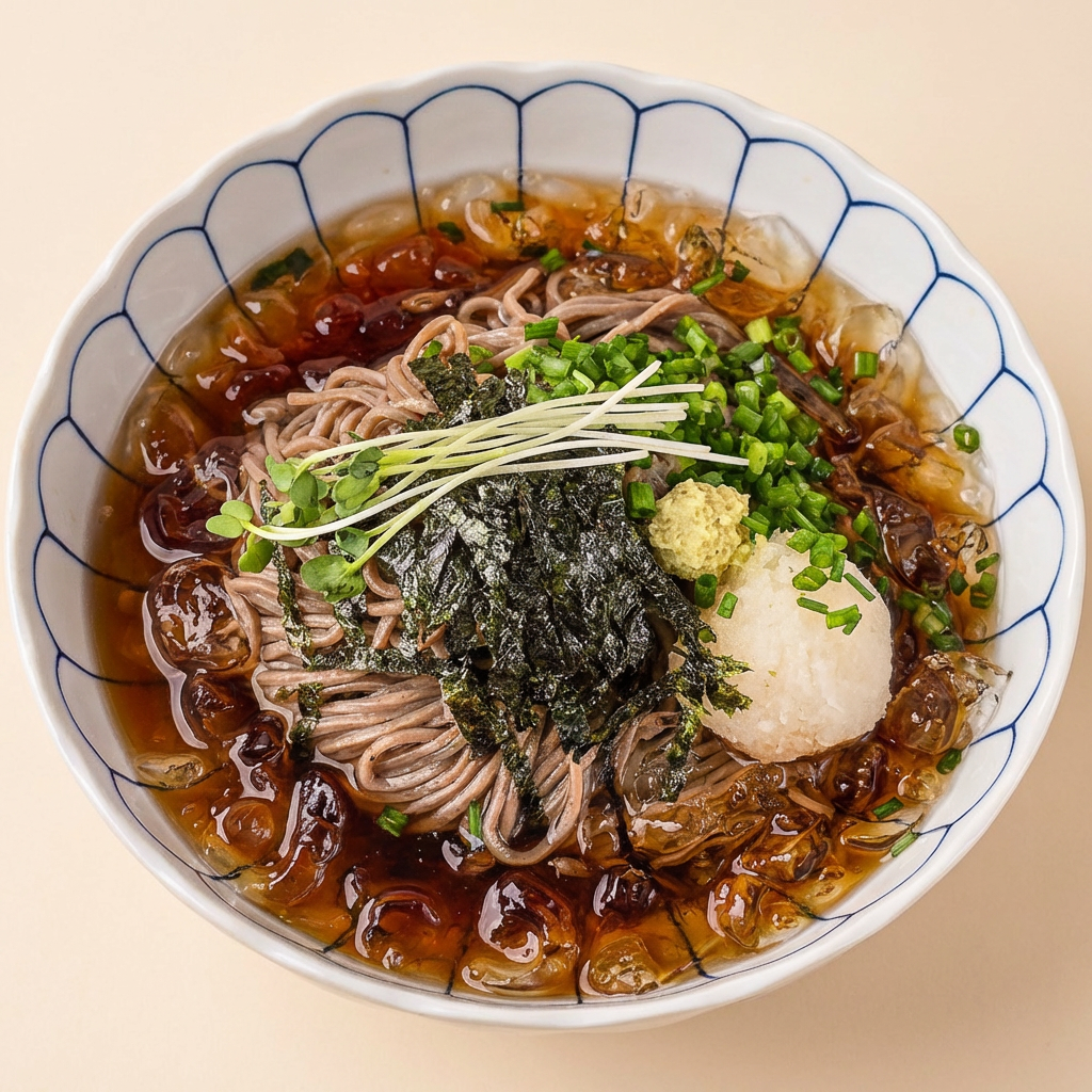 Bộ soba kiều mạch nông nghiệp và thủy sản địa phương, 1 kg mì kiều mạch thô + 6 bột kiều mạch, 1 bộ