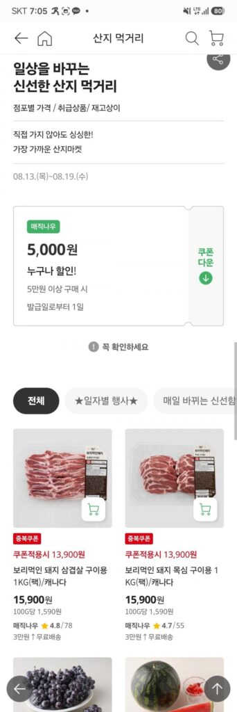 Bụng/cổ lợn lúa mạch 1kg