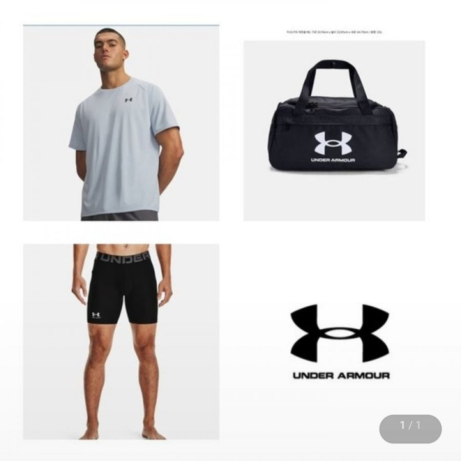 Triển lãm bộ sưu tập sản phẩm phổ biến Under Armor Triển lãm bộ sưu tập túi xách quần đùi áo thun ngắn tay chức năng