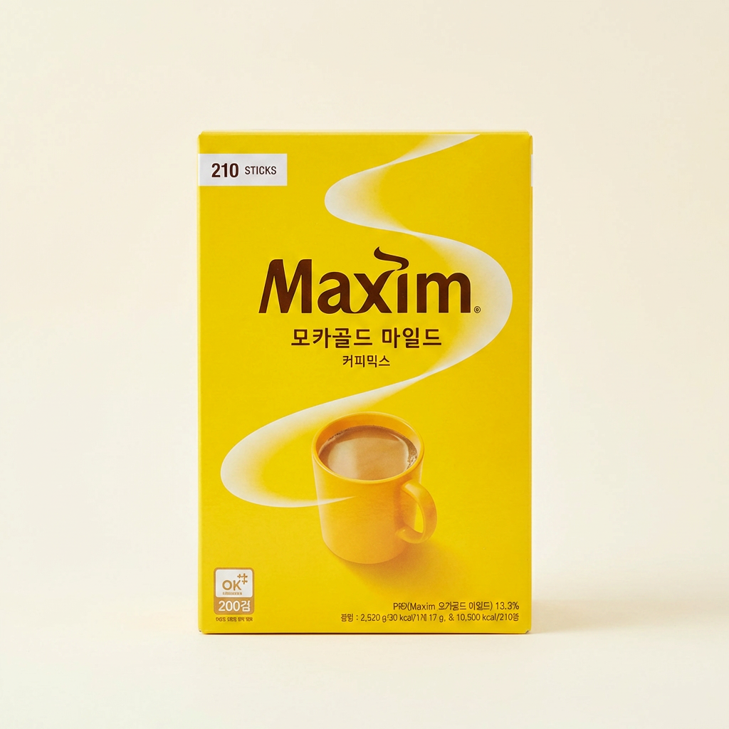 Hỗn hợp cà phê nhẹ Maxim Mocha Gold, 12g, 210 miếng, 1 miếng