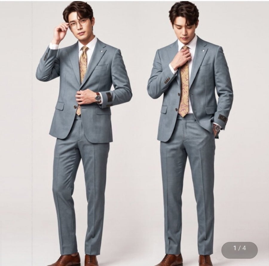 Bộ đồ màu xanh Sieke F/W Ý Carlo Barbera