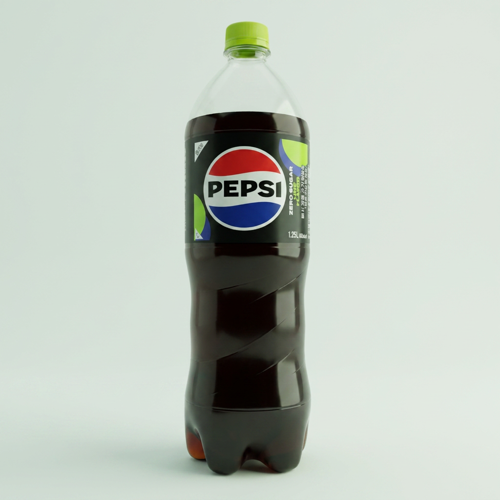 Pepsi Cola Zero Sugar dùng thương mại, hương chanh, 1.25L, 12 chiếc
