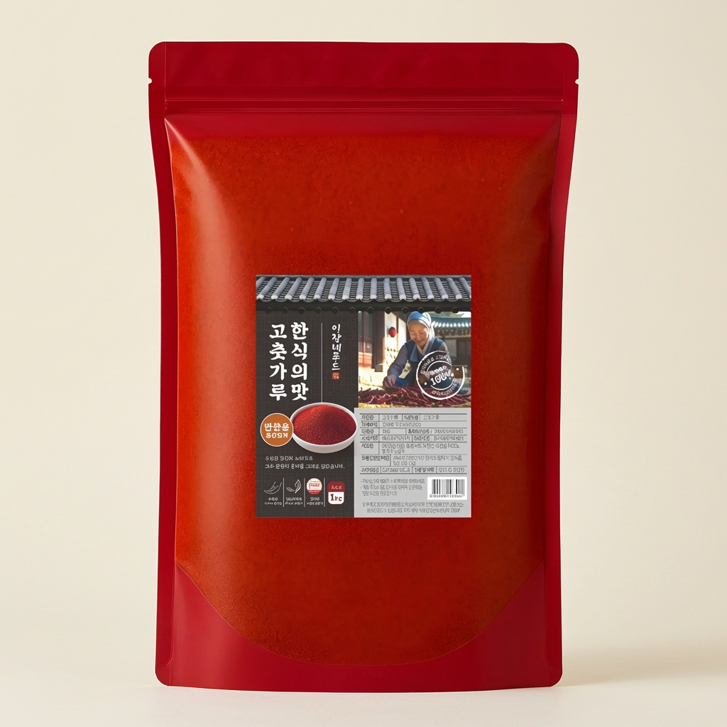 Ijangne ​​​Bột ớt đỏ thực phẩm, hương vị thông thường, món ăn phụ, hạt vừa, 1kg, 1 miếng
