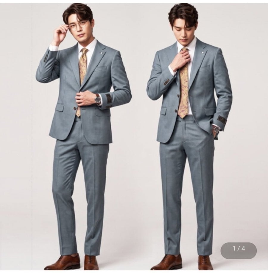 Bộ đồ màu xanh Sieke F/W Ý Carlo Barbera