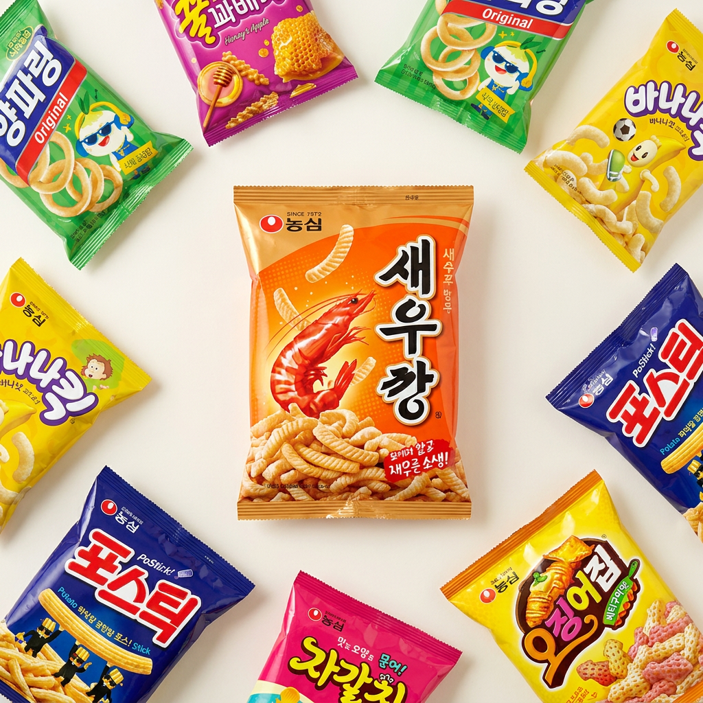 Bộ snack Nongshim 90g 14 miếng