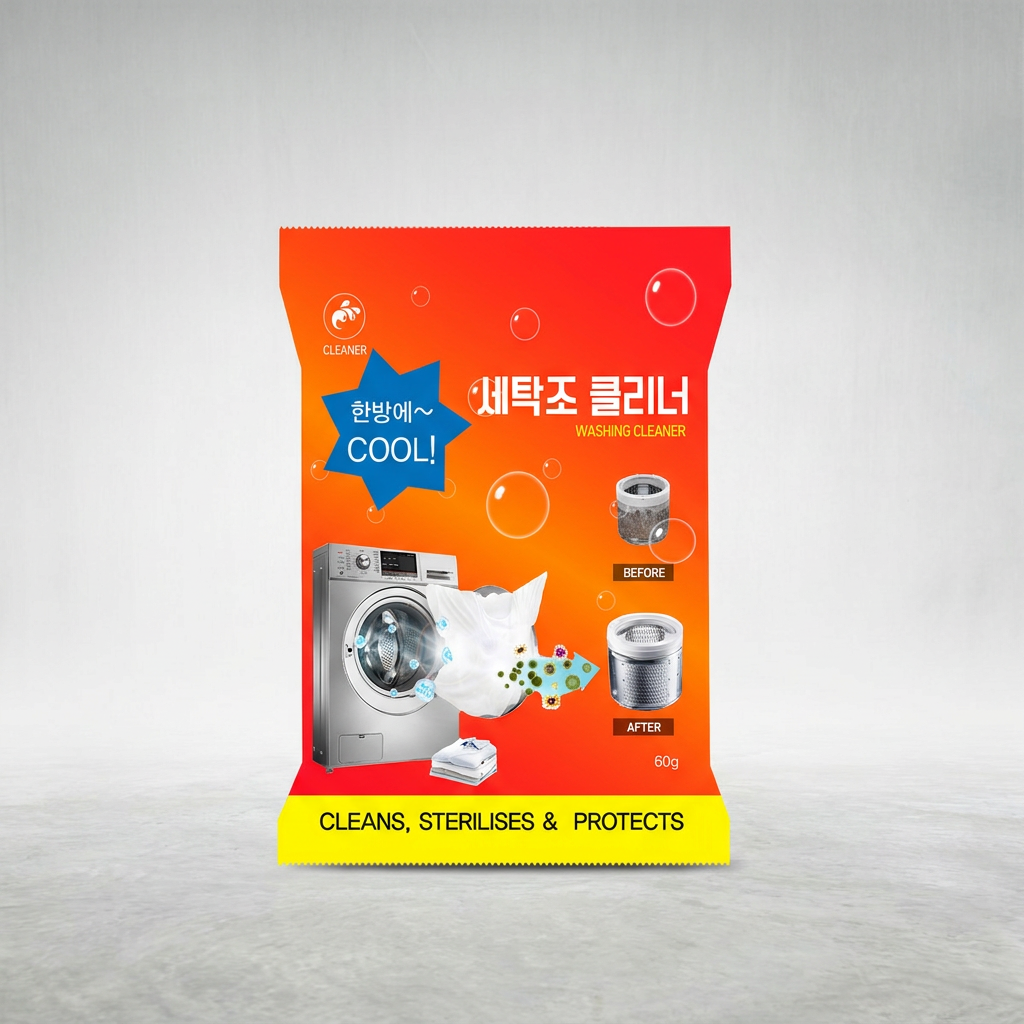 Nước tẩy rửa máy giặt cực mạnh 60g 20 gói